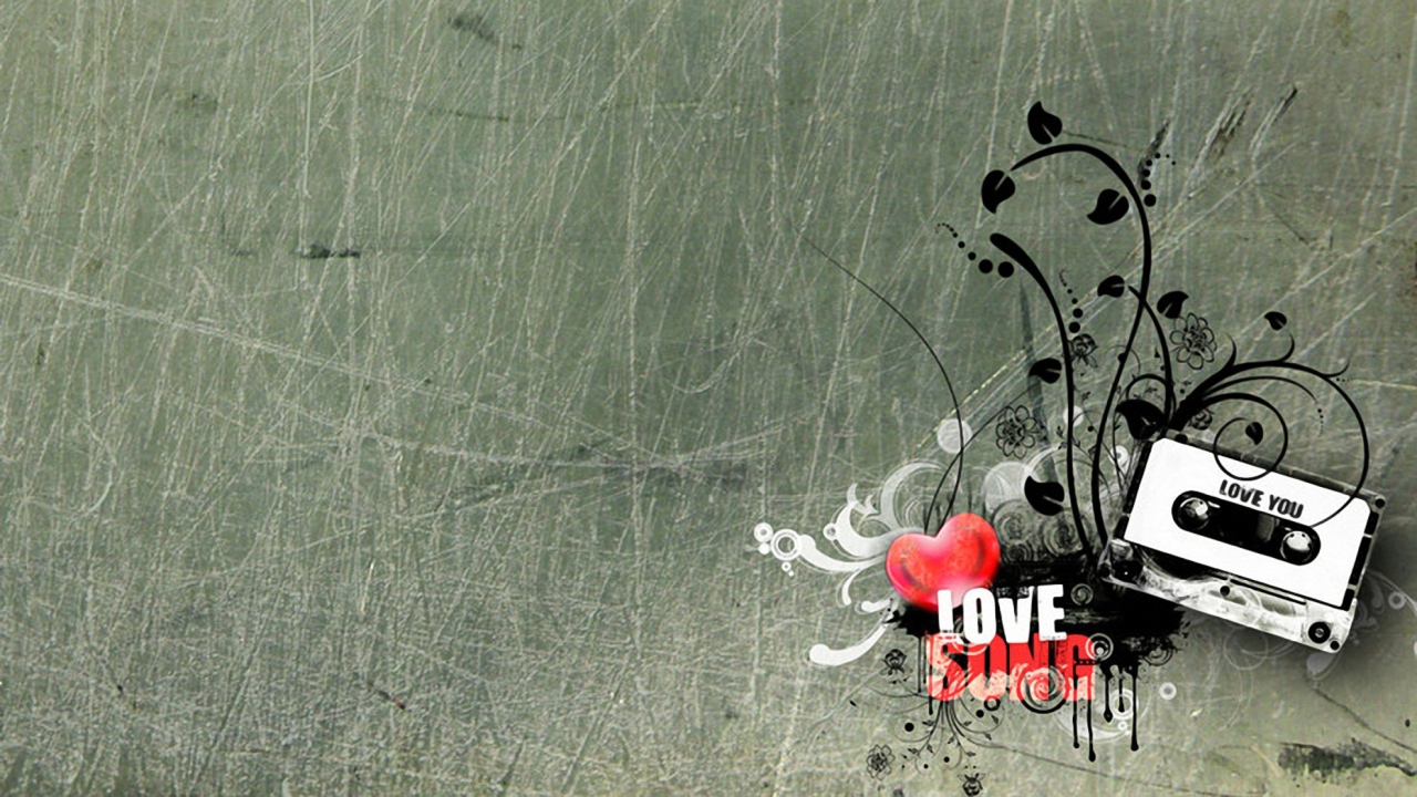 Das I Love Song Wallpaper 1280x720