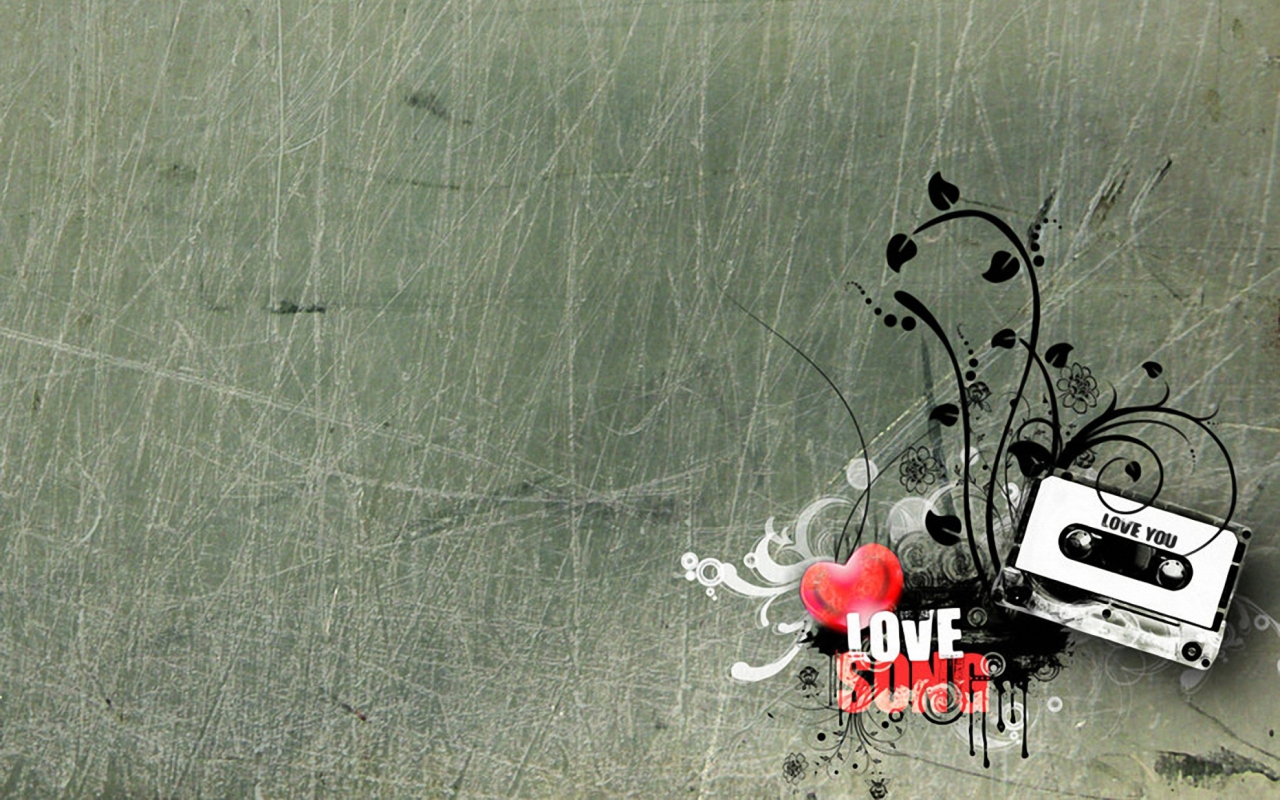 I Love Song wallpaper 1280x800