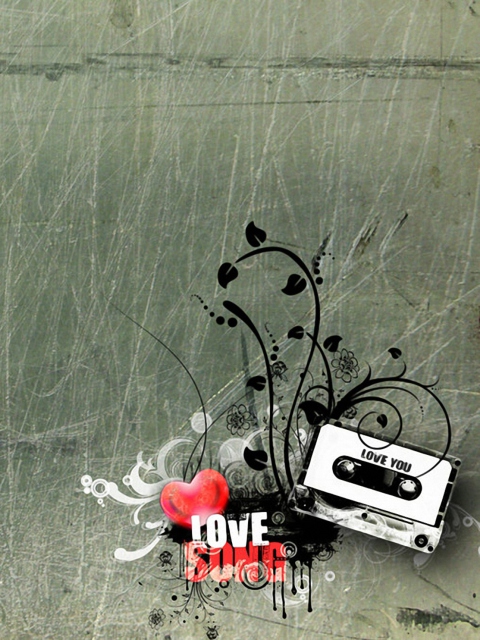 Das I Love Song Wallpaper 480x640