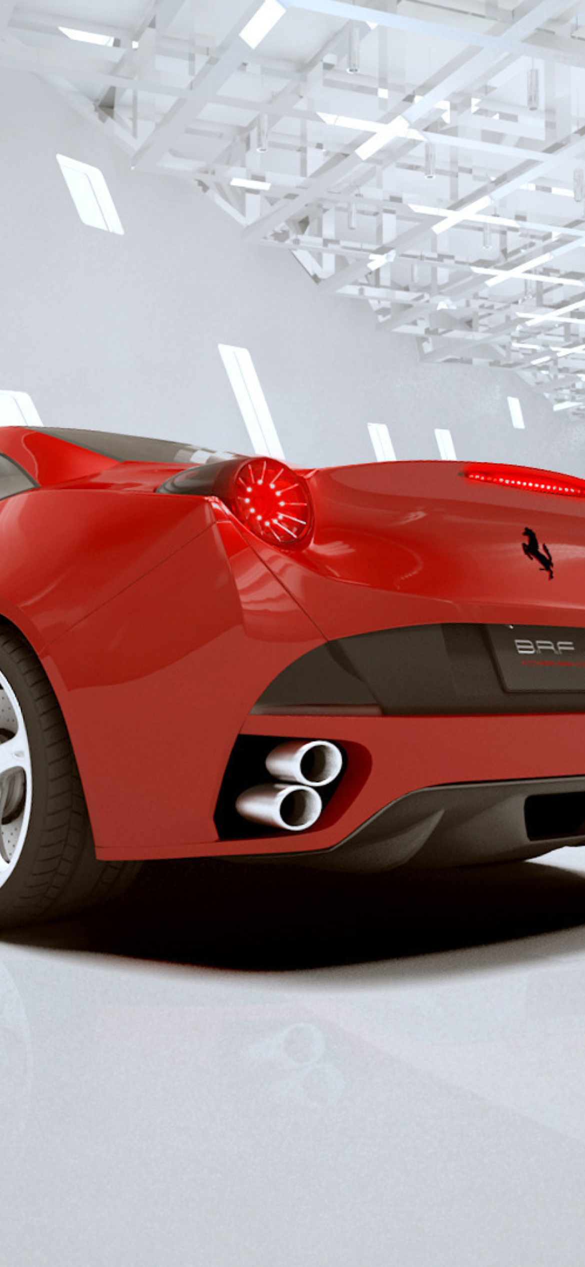 Das Ferrari California Wallpaper 1170x2532