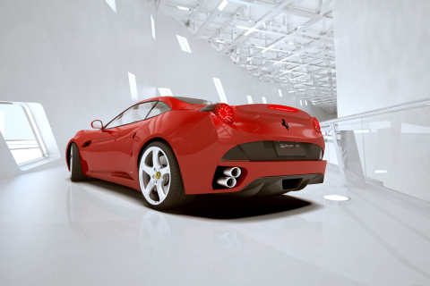 Screenshot №1 pro téma Ferrari California 480x320