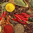 Indian spices and curry wallpaper 128x128
