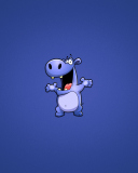 Das Happy Hippopotamus Wallpaper 128x160