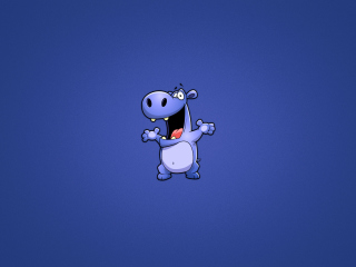 Обои Happy Hippopotamus 320x240