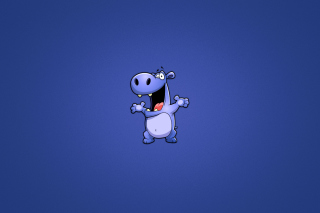 Happy Hippopotamus Background for Android, iPhone and iPad