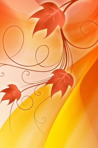 Autumn Design wallpaper 320x480