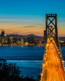 San Francisco, Oakland Bay Bridge wallpaper 128x160