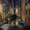 Sfondi Night Venice Canals 128x128