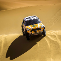 Das Mini Cooper Countryman Dakar Rally Wallpaper 208x208