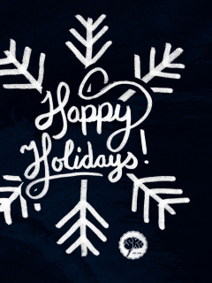Das Happy Holidays Wallpaper 240x320