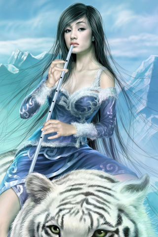 Das Fantasy Princess Wallpaper 320x480