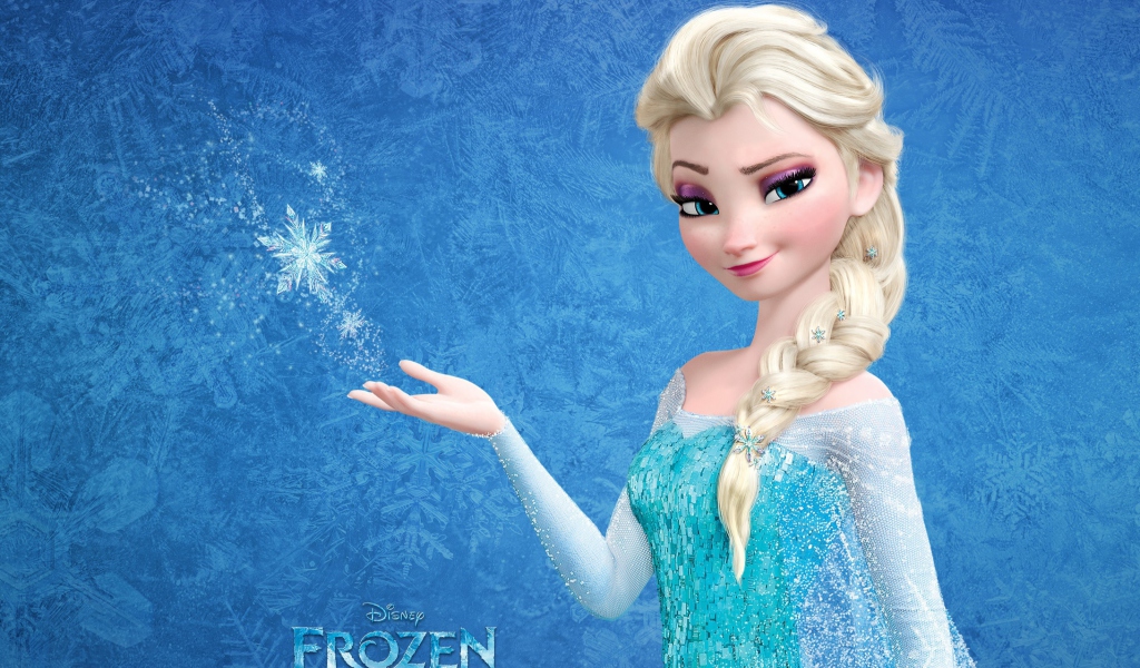 Snow Queen Elsa In Frozen wallpaper 1024x600