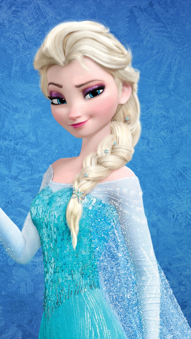 Sfondi Snow Queen Elsa In Frozen 640x1136