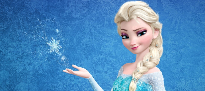 Обои Snow Queen Elsa In Frozen 720x320
