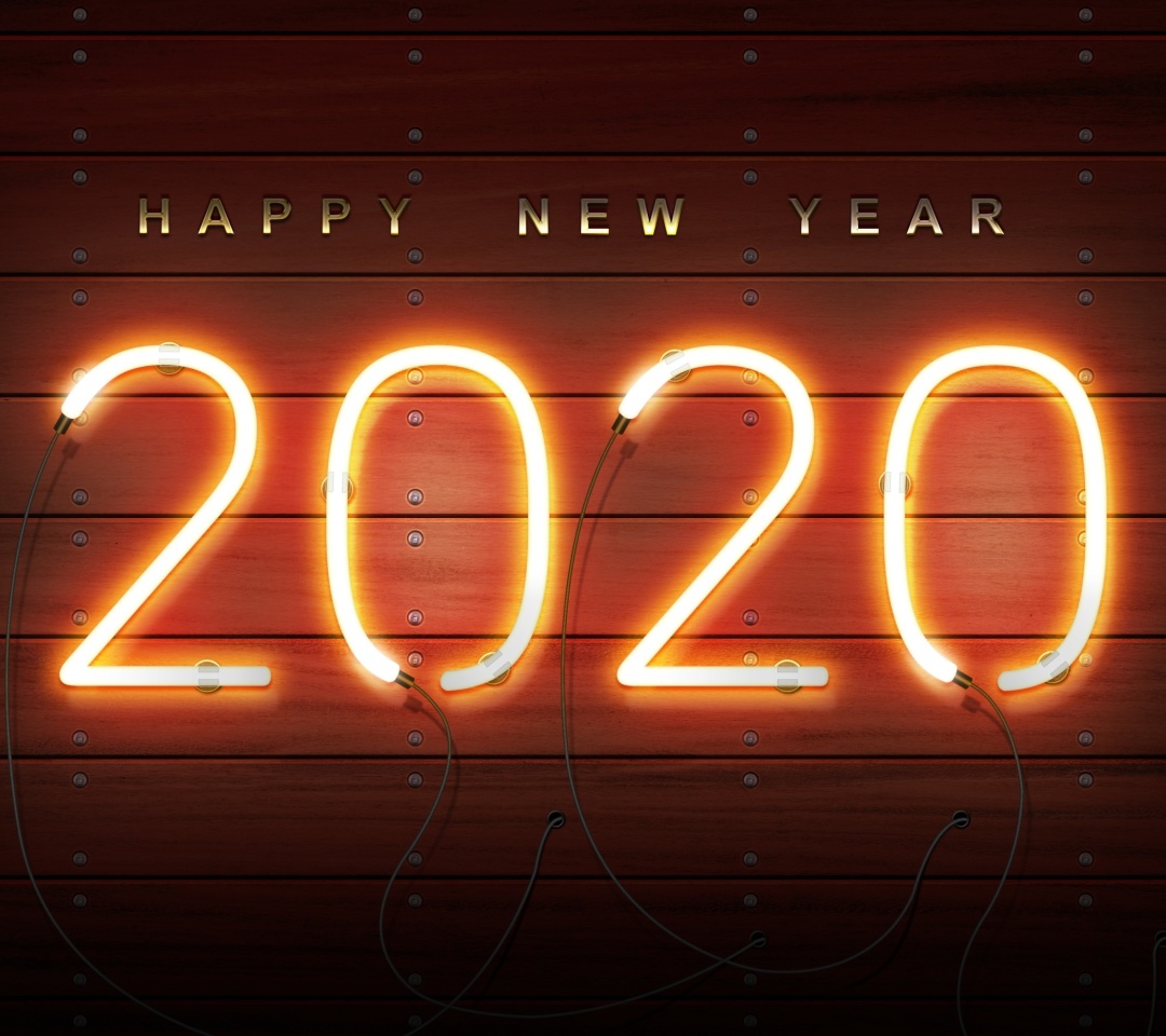 Happy New Year 2020 Wishes wallpaper 1080x960