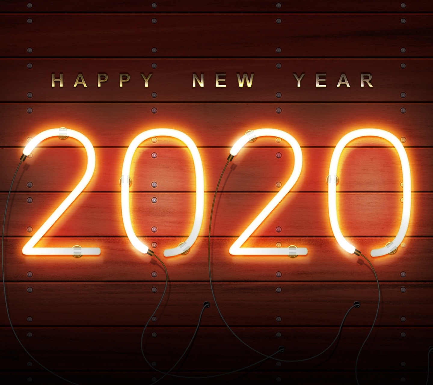 Обои Happy New Year 2020 Wishes 1440x1280