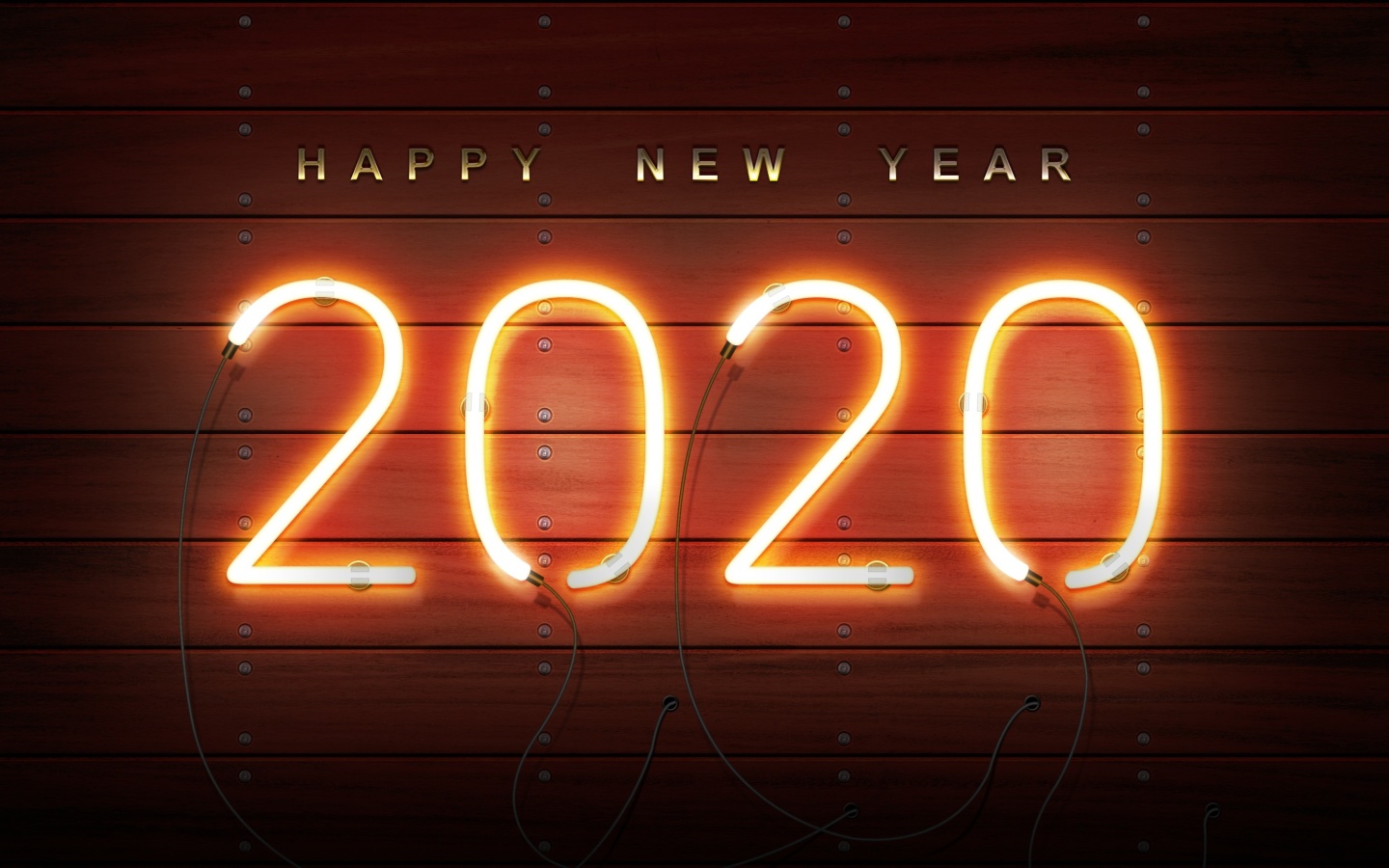 Happy New Year 2020 Wishes wallpaper 1440x900