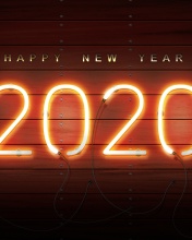 Das Happy New Year 2020 Wishes Wallpaper 176x220
