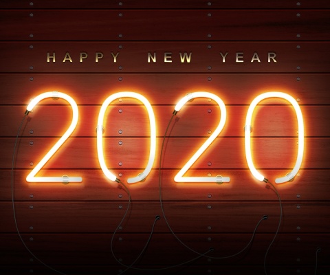 Happy New Year 2020 Wishes wallpaper 480x400