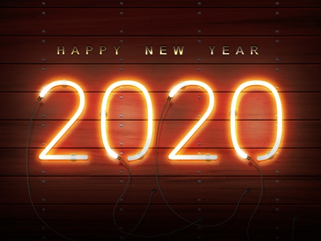 Happy New Year 2020 Wishes wallpaper 640x480