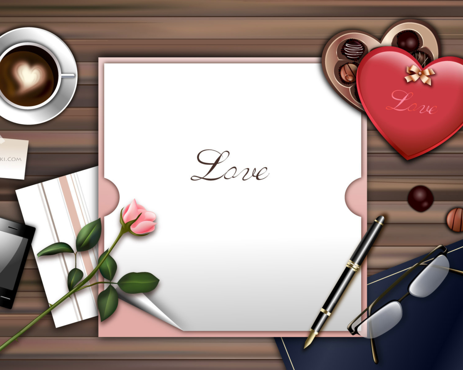 Das Love Letter Wallpaper 1600x1280
