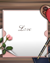Das Love Letter Wallpaper 176x220