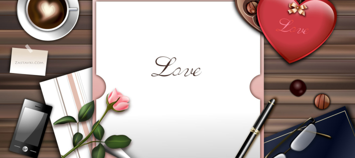 Fondo de pantalla Love Letter 720x320