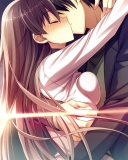 Fondo de pantalla Anime Kiss 128x160