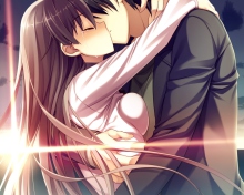 Das Anime Kiss Wallpaper 220x176