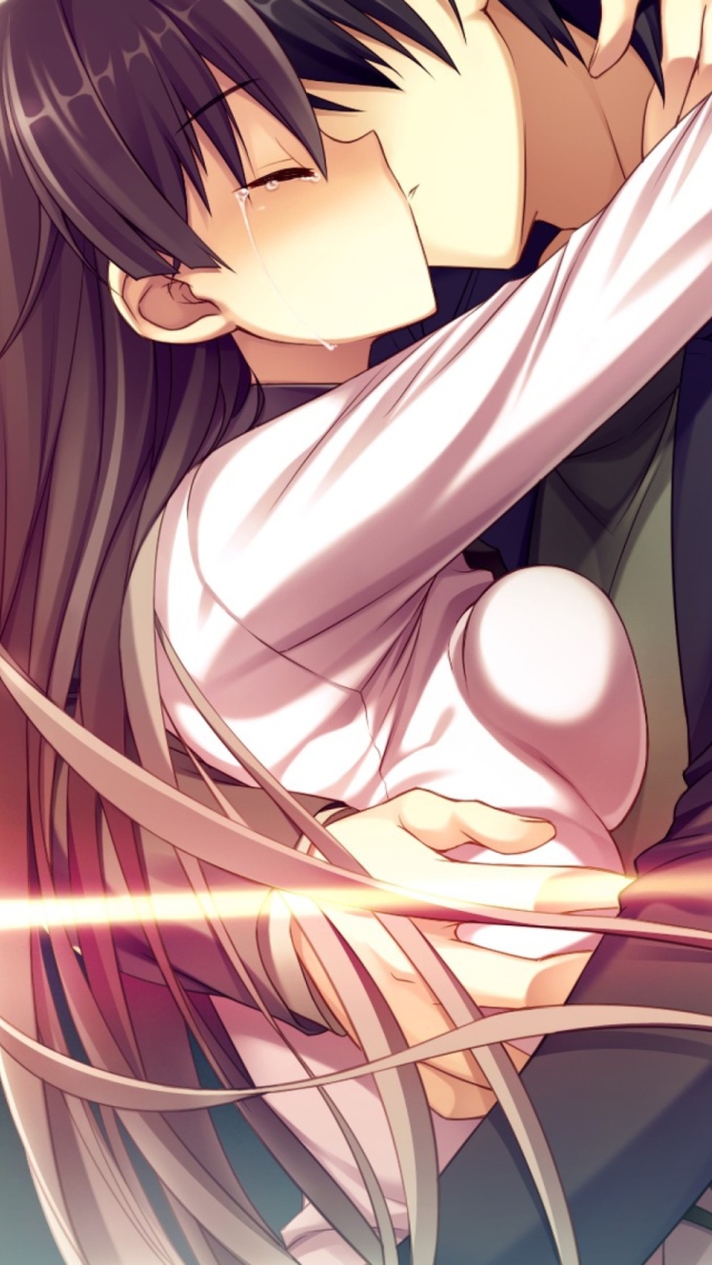 Anime Kiss wallpaper 640x1136