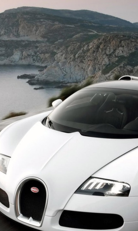 Обои Bugatti Veyron Grand Sport 480x800