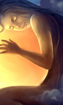 Moon Fairy Painting screenshot #1 240x400