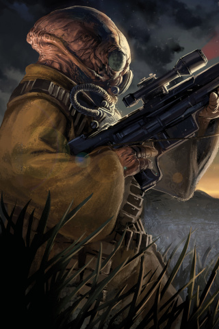 Das Sniper doomsday Wallpaper 320x480