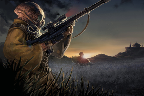 Fondo de pantalla Sniper doomsday 480x320