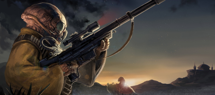 Das Sniper doomsday Wallpaper 720x320