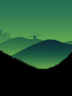 Green Hills Illustration screenshot #1 240x320