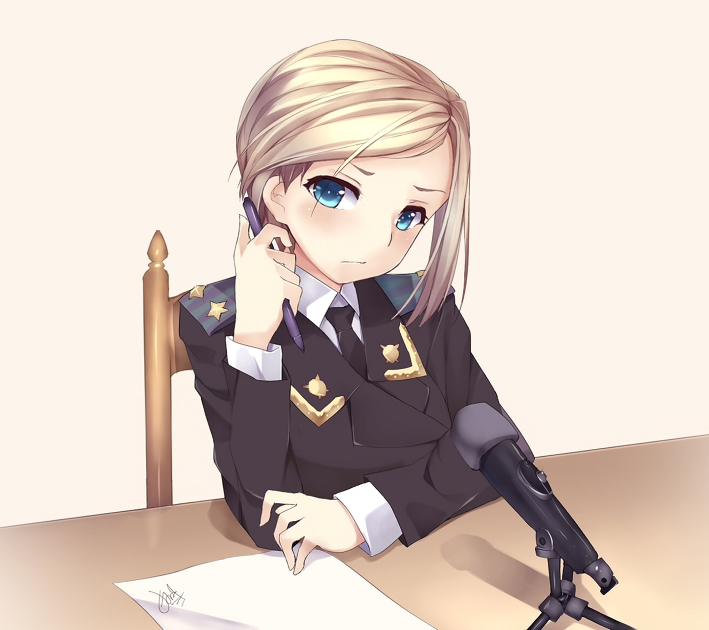 Fondo de pantalla Natalia Poklonskaya Anime 1440x1280