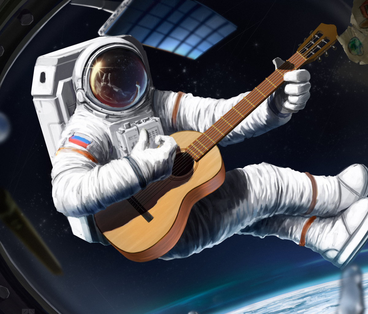 Astronaut Having Fun wallpaper 1200x1024