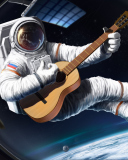 Das Astronaut Having Fun Wallpaper 128x160