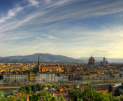 Das Florence Panoramic View Wallpaper 176x144