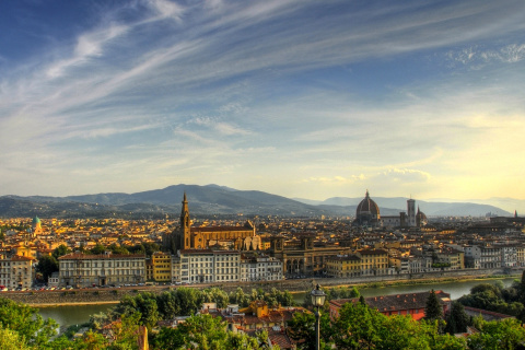 Das Florence Panoramic View Wallpaper 480x320