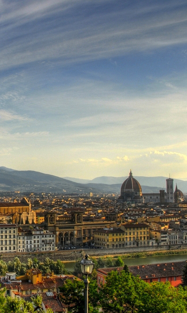 Das Florence Panoramic View Wallpaper 768x1280