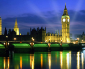 Fondo de pantalla Palace Of Westminster At Night 176x144