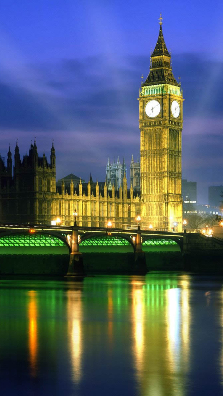 Sfondi Palace Of Westminster At Night 750x1334