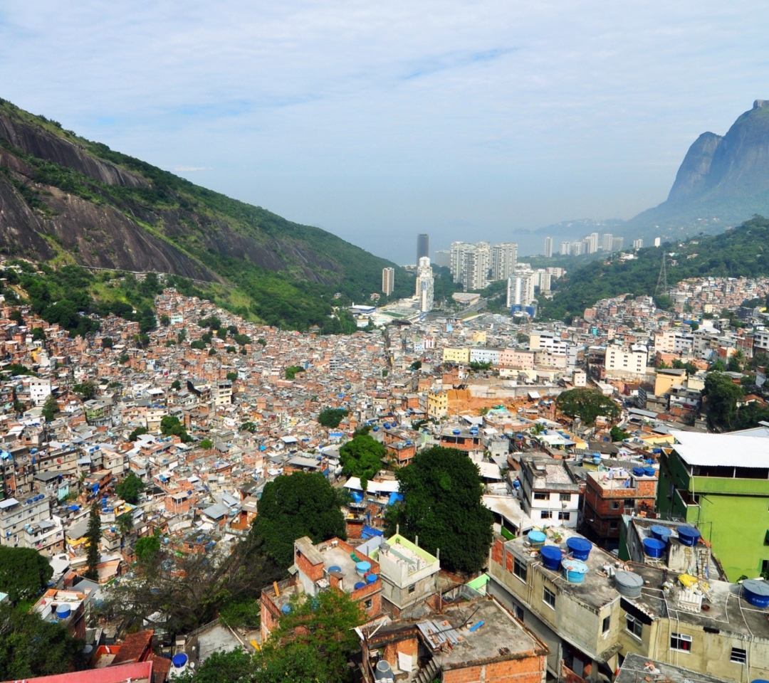Обои Rio De Janeiro Slum 1080x960