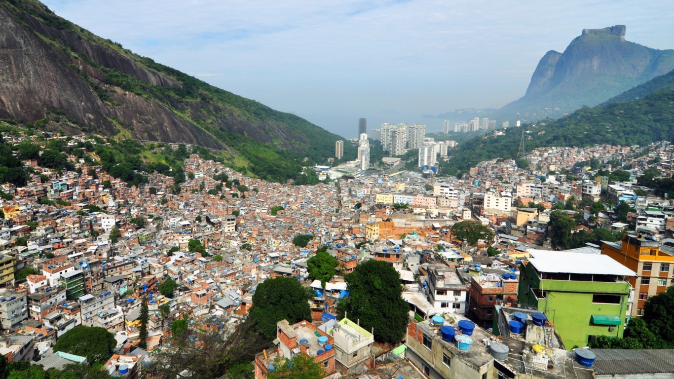 Das Rio De Janeiro Slum Wallpaper 1366x768