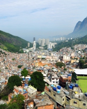Das Rio De Janeiro Slum Wallpaper 176x220