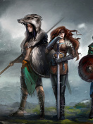 Sfondi Warriors Valkyries, Norse Mythology 132x176