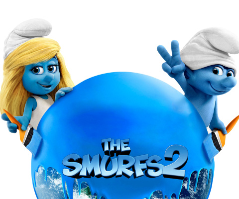 Fondo de pantalla The Smurfs 2 480x400