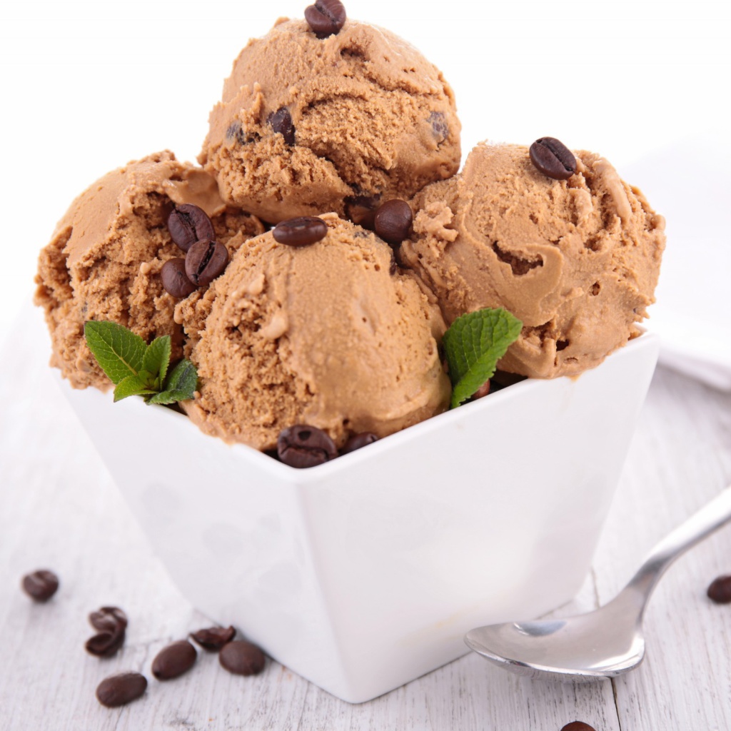 Coffee Ice Cream wallpaper 1024x1024